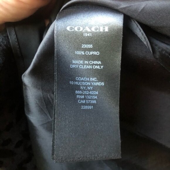 COACH Red horse print lacework chiffon flutter sleeve designer beautif - Picture 15 of 16